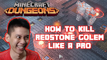 How To Kill Redstone Golem Like a Pro - Minecraft Dungeons