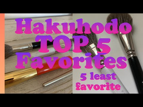 Video: Hakuhodo Čelní kartáče recenze K002, G5521BkSL, J103, J210, G555