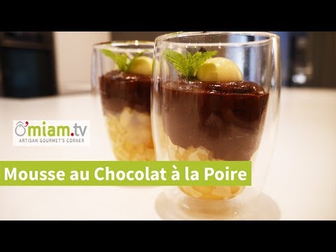 mousse-au-chocolat-&-poire-caramélisée---dessert-lÉger-&-gourmand