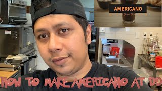 HOW TO MAKE AMERICANO AT DUNKIN DONUTS VIDEO!?