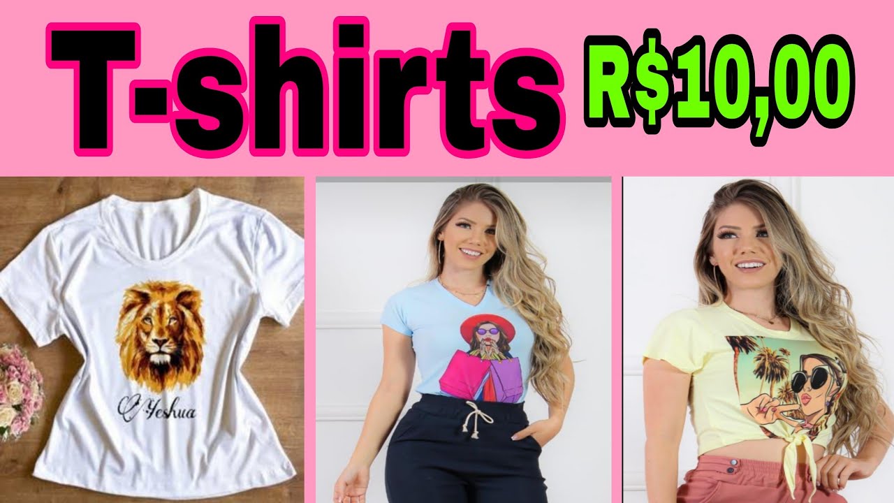 tshirts 10 reais