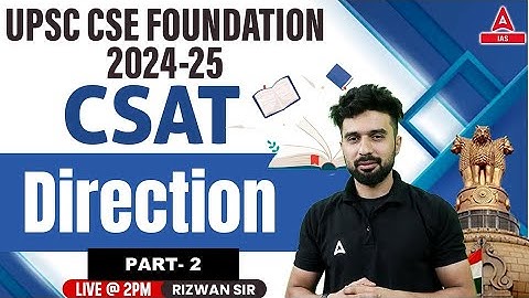 Direction part 2 | Reasoning For CSAT | UPSC CSAT Reasoning Classes 2024 BY Rizwan Sir