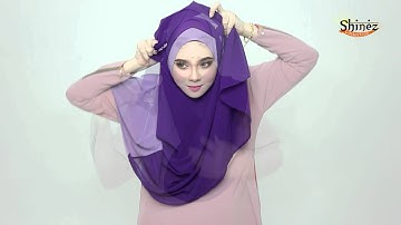 Tutorial shawl instant double loops - (dua muka)