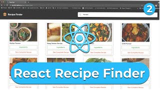 Build a Food Recipe App with React | API integration(axios), Debouncing, Material UI | Recipe Finder screenshot 4