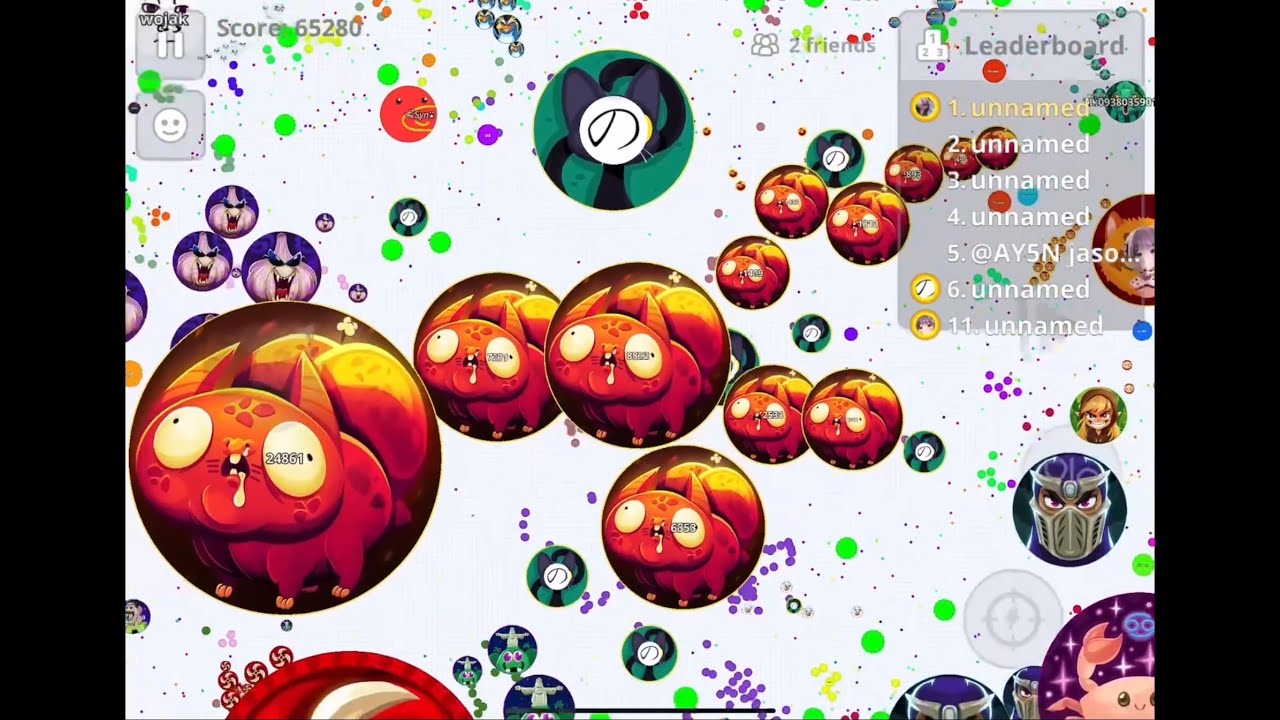 [Agar.io Mobile] Я разгромил переполненный Live-сервер на юге! с Нонку Ринго