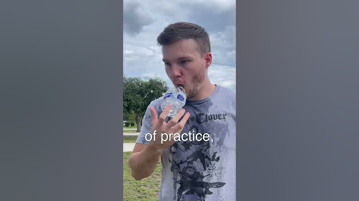 I learned how to drink a WATER BOTTLE in 1 SECOND!