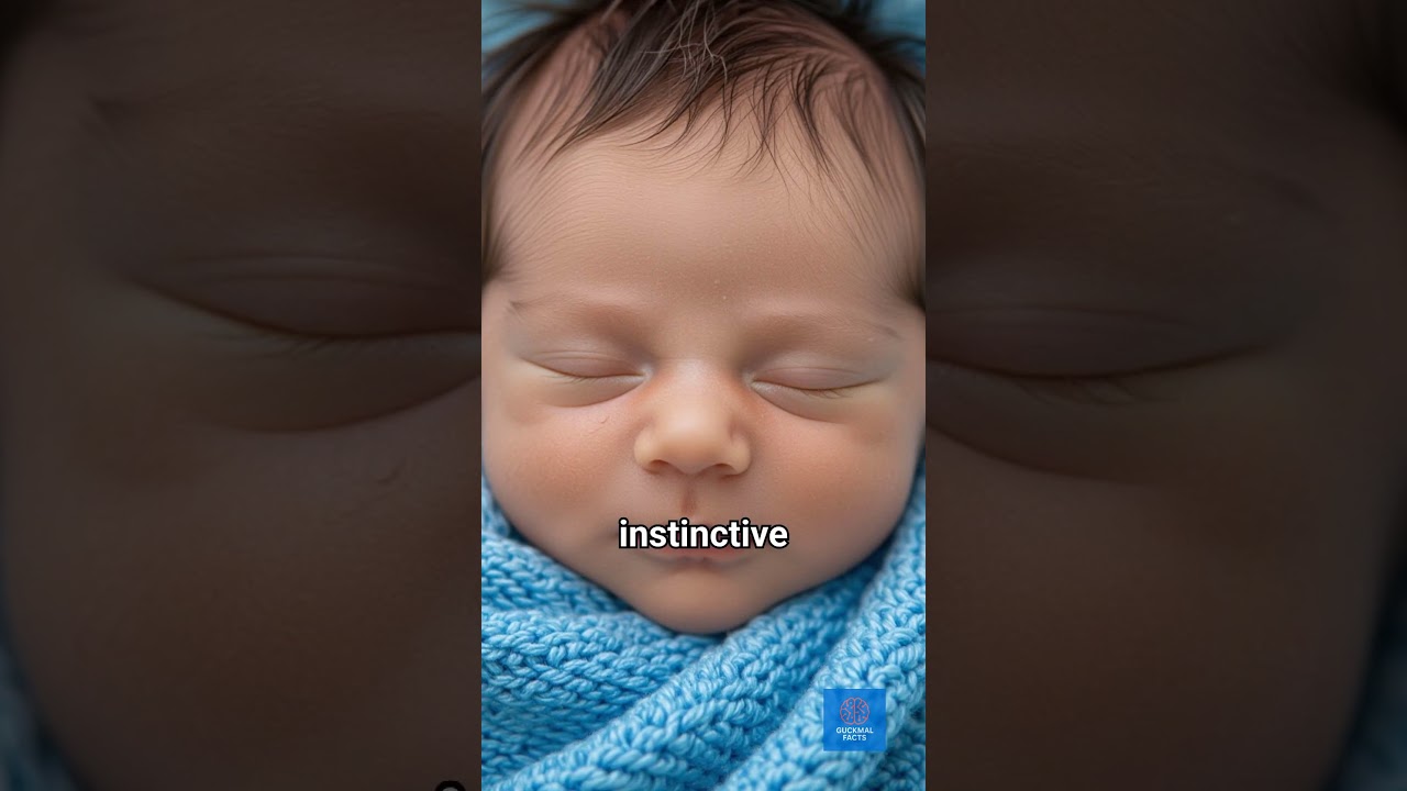 Why do babies automatically close their eyes underwater?  