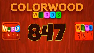 COLORWOOD WORDS CRYPTOGRAM level 847