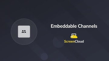 Embeddable Channels from ScreenCloud