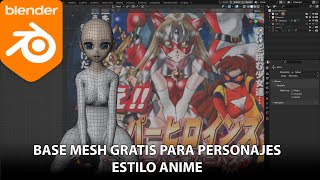 Base Mesh para crear personajes Anime en Blender
