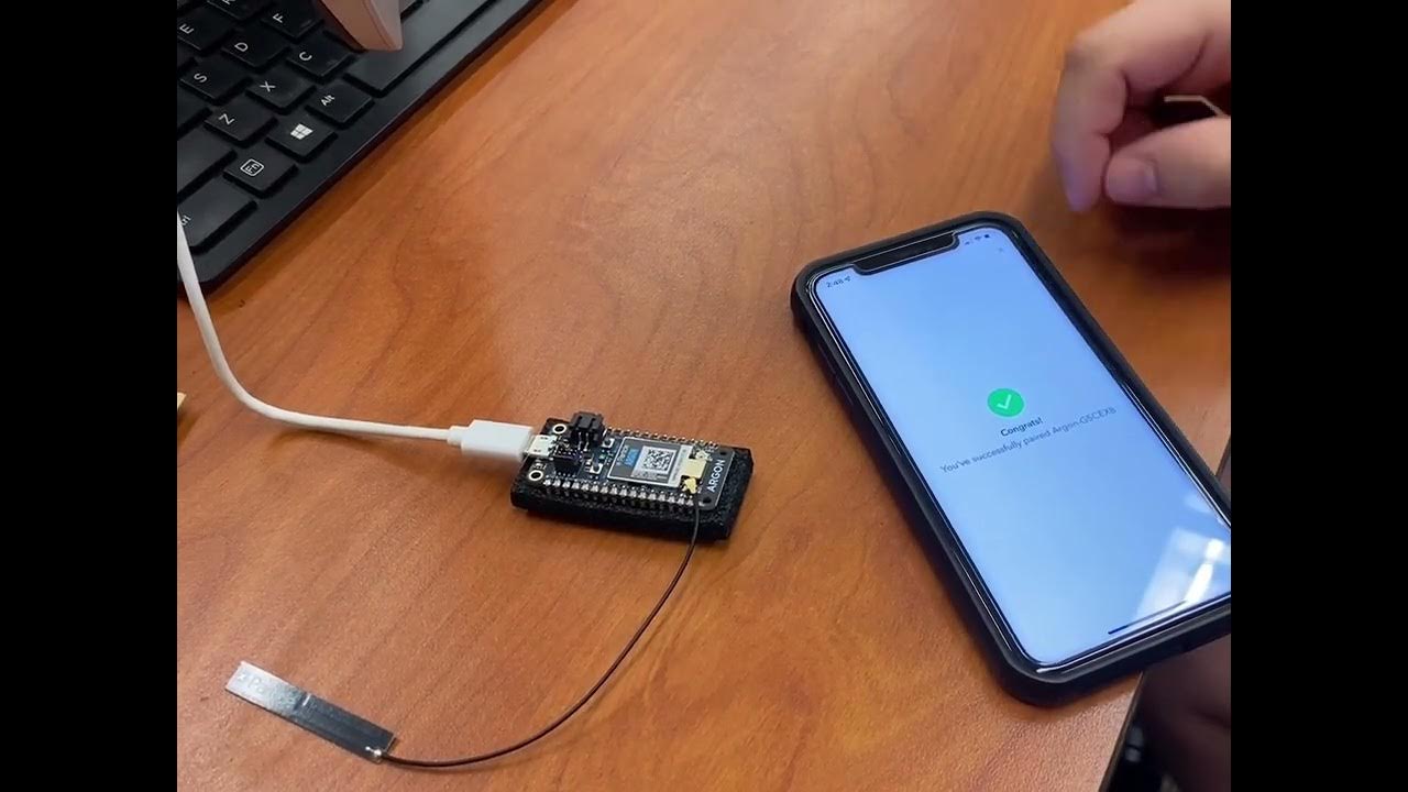 How to connect your argon particle kit to the and your phone