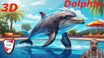 See 3d model of the dolphin on the anywhere  with full of details