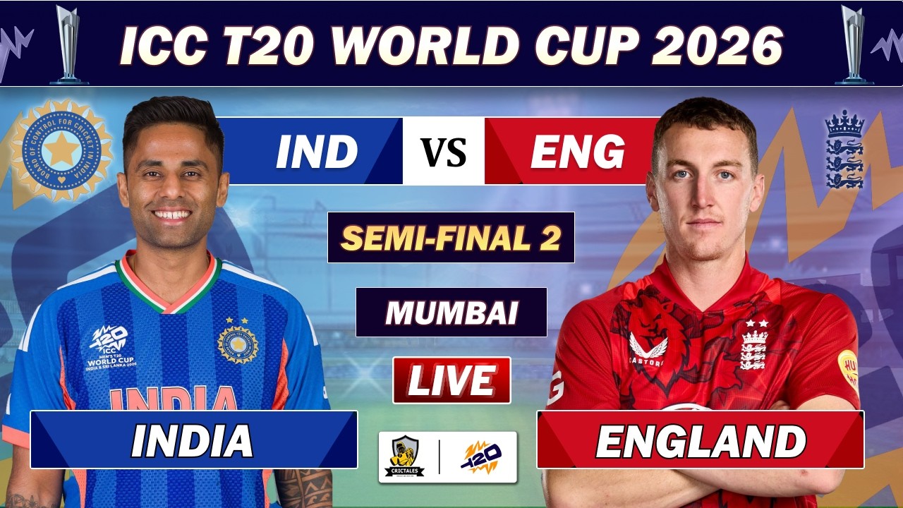 INDIA vs ENGLAND SEMI FINAL MATCH LIVE COMMENTARY | IND vs ENG ICC T20 WORLD CUP LIVE | IND 4 OV