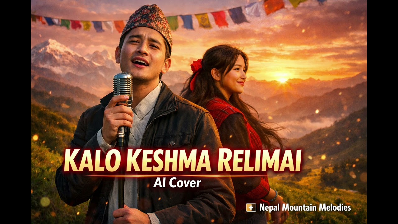 Kalo Keshma Relimai (AI Cover) | Nepali Viral Folk Song