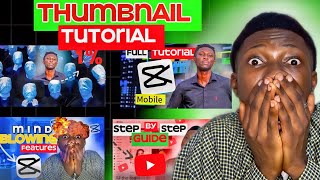 How to create thumbnails for free with your phone 🤯🤯|Editing tutorial