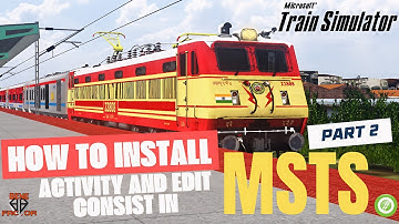 Open Rails MSTS Guide 2025 🔥 | Activity Setup + TSRE5 Consist Editing + Driving Controls (Part 2)