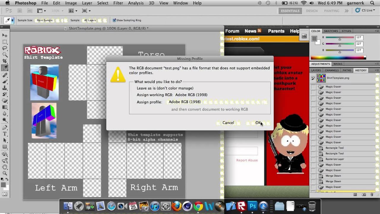 How to copy shirts on ROBLOX! - YouTube