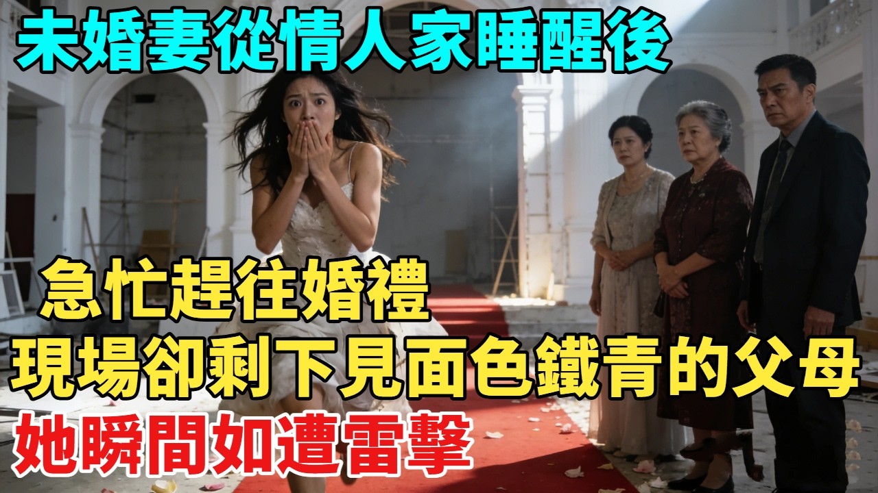 未婚妻從情人家睡醒後，急忙趕往婚禮，現場卻剩下見面色鐵青的父母，她瞬間如遭雷擊#故事#奇聞#故事分享#為人處世#奇聞異事#情感#情感故事