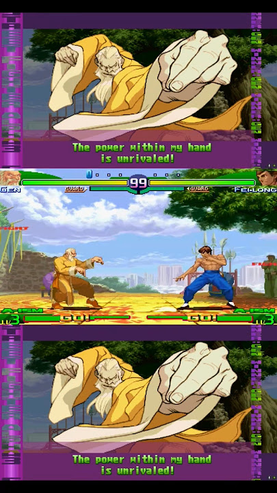 Kung fu master Gen crushes Feilong ! #streetfighteralpha3 #sfa3 #sf3 #streetfighter #duel #gen