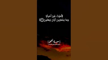 سورة النحل الآية ١٧ الى ٢٢ بصوت الشيخ ماهر المعيقلي #قرآن #القرآن