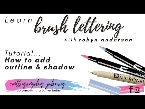 how to do ombre calligraphy ✨ calligraphy brush lettering tutorial 