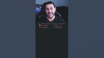 ✅ CÓMO nombrar VARIABLES BOOLEAN en JAVASCRIPT