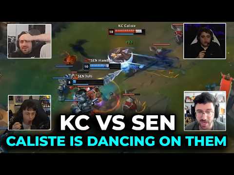 Les streamers réagissent à Caliste & Busio qui DÉTRUISENT l'Amérique | Réactions KC vs SENTINELS EWC