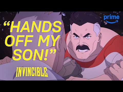 Omni-Man & Oliver vs. Conquest | Invincible Season 4 | Clip | Prime Video
