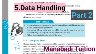 8th class maths |Data handling |Try these |p g no .72|part 2