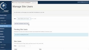 CentrePoint Manage Site Users Training Video