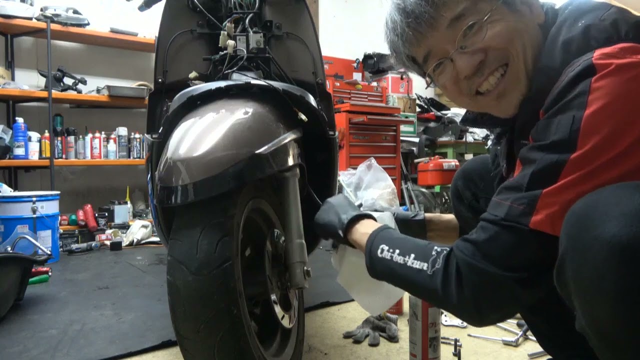 125ccDIO　レストア　部品取りなどに　ジャンク　自賠責2年分有り ジャンゴ125】定期点検 前後足回りの整備 - YouTube