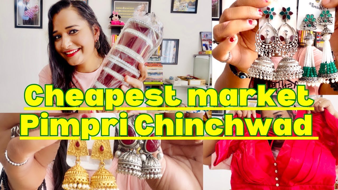 Pimpri shopping haul | latest earrings collection | cheapest market Pimpri Chinchwad | करवा चौथ 🌙