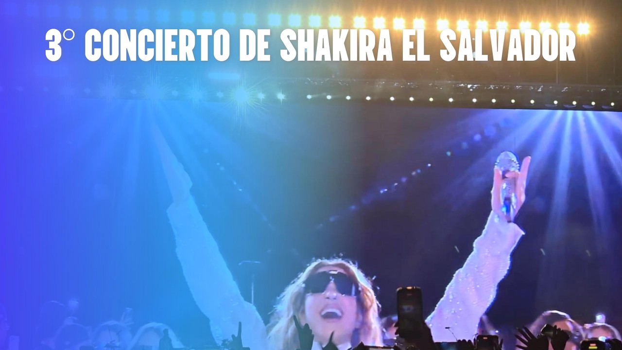 Tercer concierto de Shakira en El Salvador vista desde area VIP