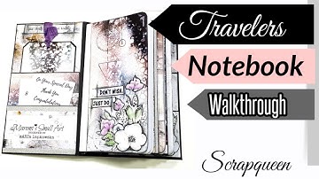 DIY Travelers Notebook Style |  Journal with hard cover