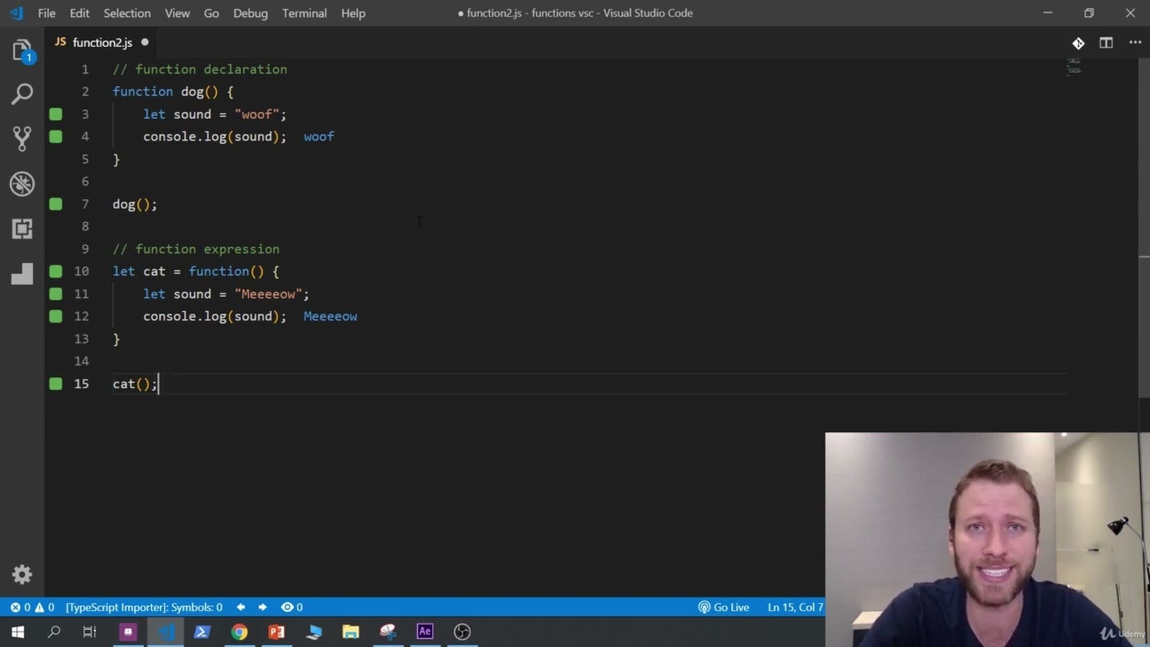 JavaScript Grandmaster 1409 Function Expressions vs Declarations   Examples