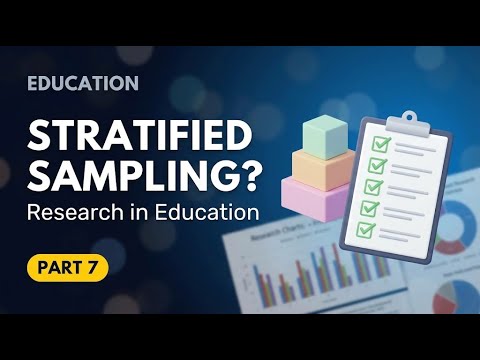 Stratified sampling |NET/JRF/SET - YouTube