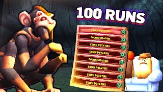 Wizard101 Monkey Spiders: How many couch potatoes in 100 runs? [2021]