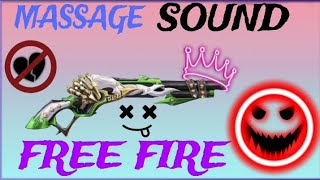 Massage sound|| Massage effect|| massage ringtone|| free fire|| effect||