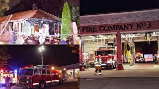 Structure Fire Directly Behind A Fire House! Paramus Fire Department Working Fire Cedar Ln 10-28-21