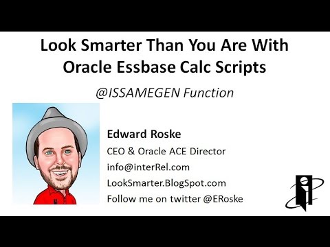 Essbase @ISSAMEGEN Function