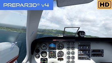 [Prepar3D] - P3D v4.1 Rain Effects |FlyTampa St.Maarten| |REX4| |Track IR5|