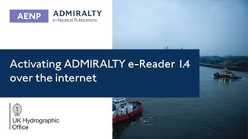 2. Activating ADMIRALTY e-Reader 1.4 over the internet