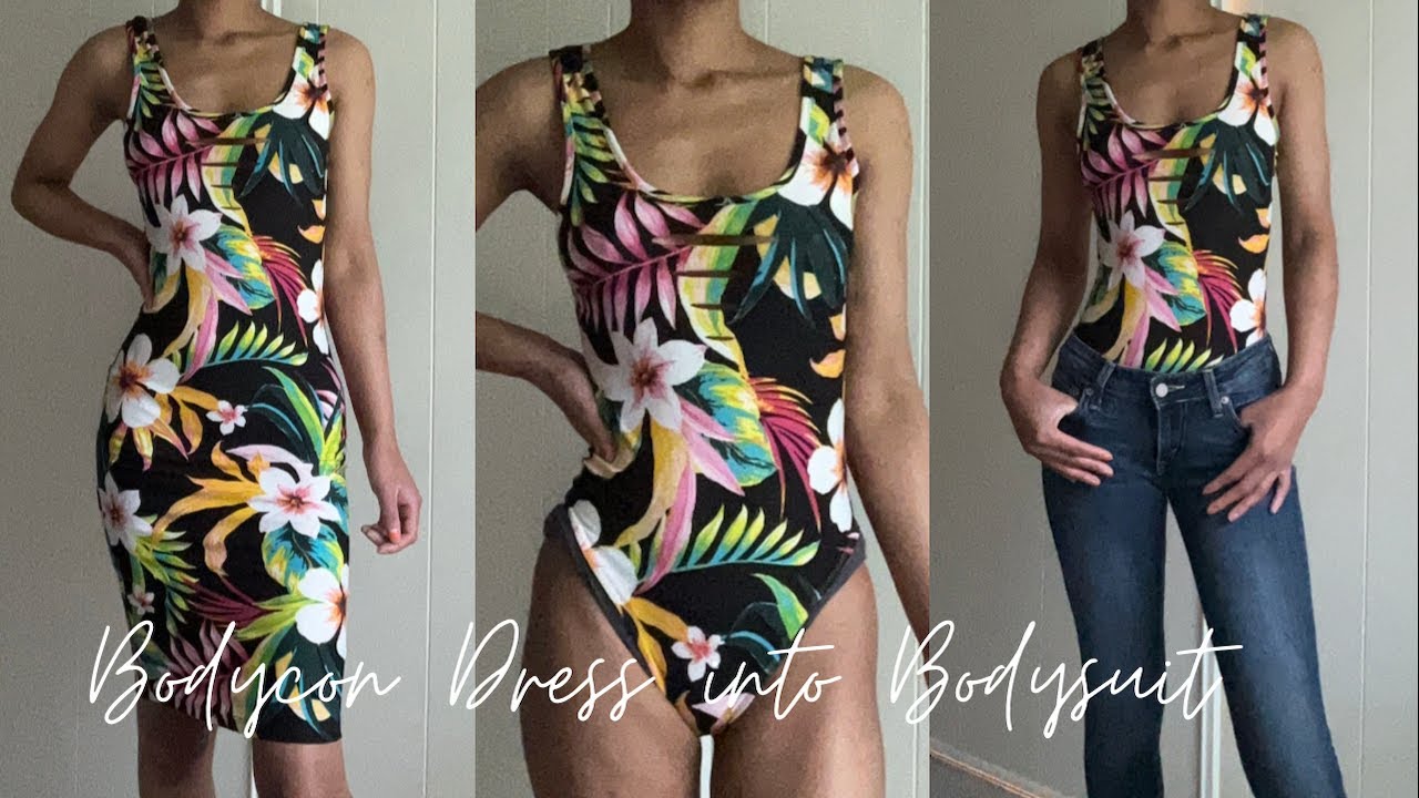 how to cut a dress into a top DIY TWO PIECE FLIP // Transform OverSize dress Into Skirt and Top