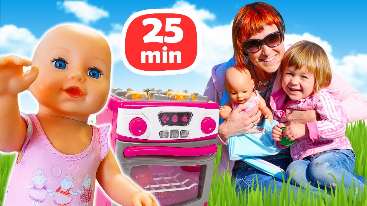 Kids & Toys Go on a Picnic! Three Videos with Kids' Fun & Healthy Bites for Kids