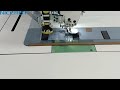 Automatic velcro template sewing machine