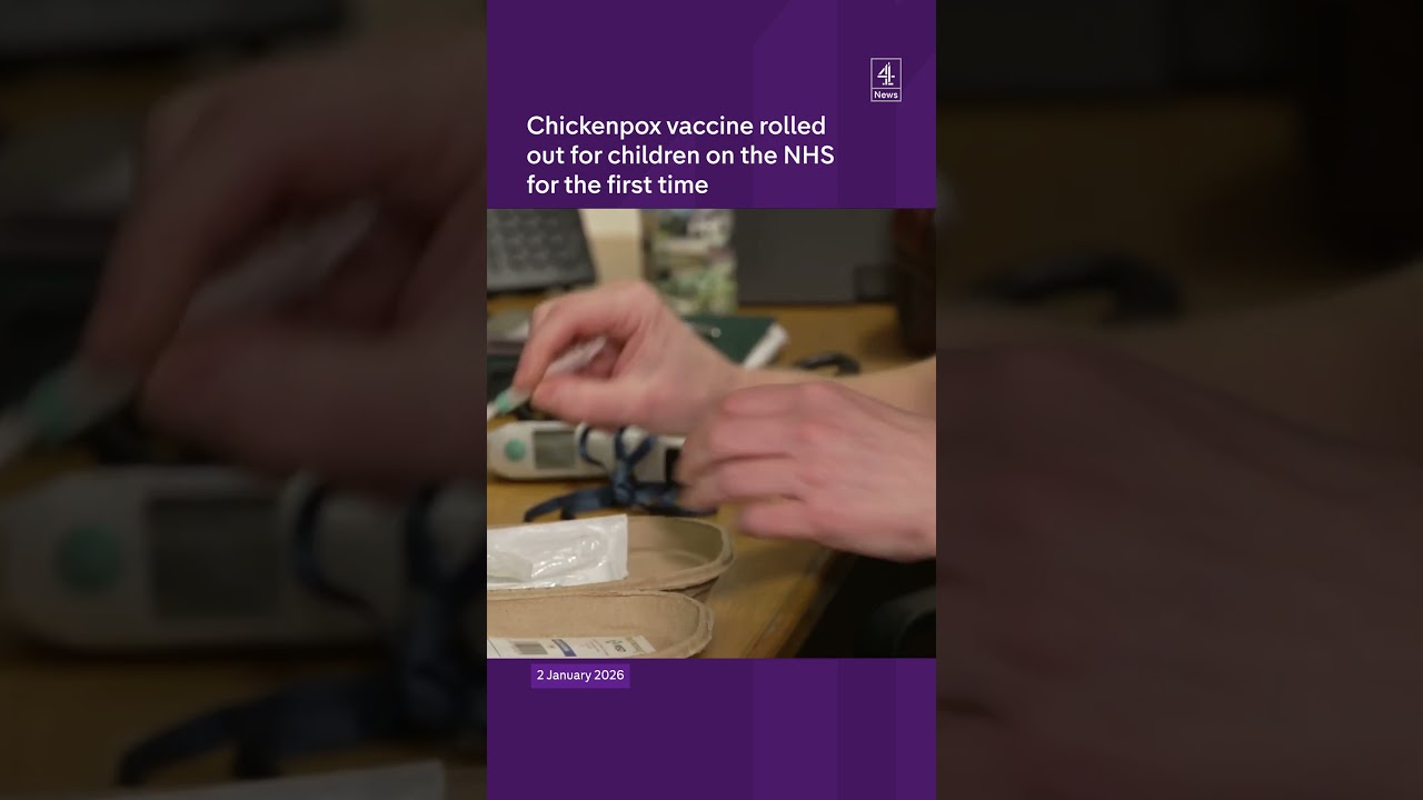 Chickenpox vaccine rolled out for children on the NHS for the first time