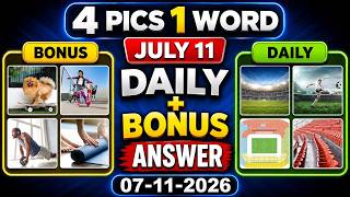 4 Pics 1 Word - ANSWER July 11 2026 – Daily Puzzle + Bonus (Solution) screenshot 5