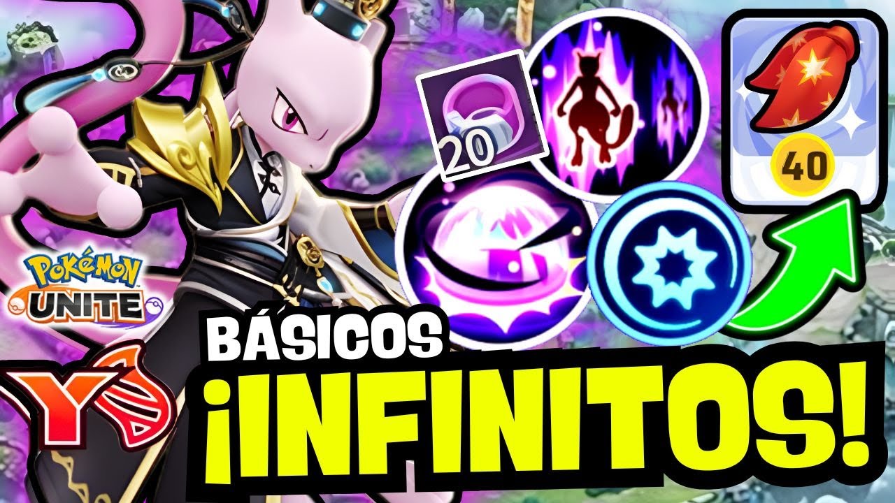 ⭐EL BUFF Y PAÑUELO COMBO NIVEL 40 en MEWTWO Y, es lo MAS ROTO DEL META | Pokemon Unite
