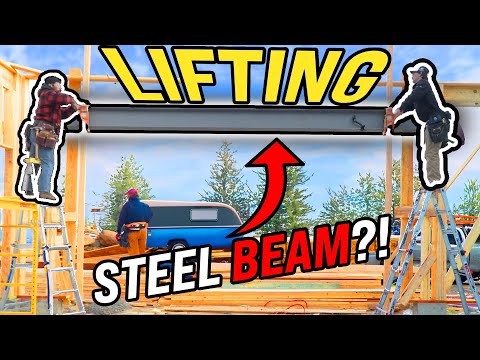 Easily Set BEAMS || Garage Door Framing! Garage addition pt 2
