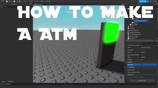 How To Make A ATM/ Robbery System In Roblox Studio